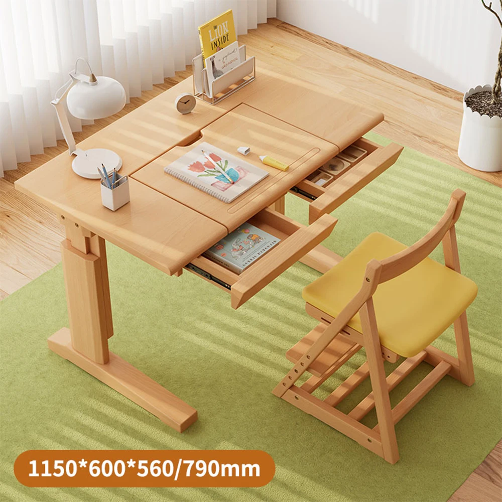 Living Room Wood Corner Dressing Table Home Office Computer Desk American Style Writing Desk Kids Study Desk Tables