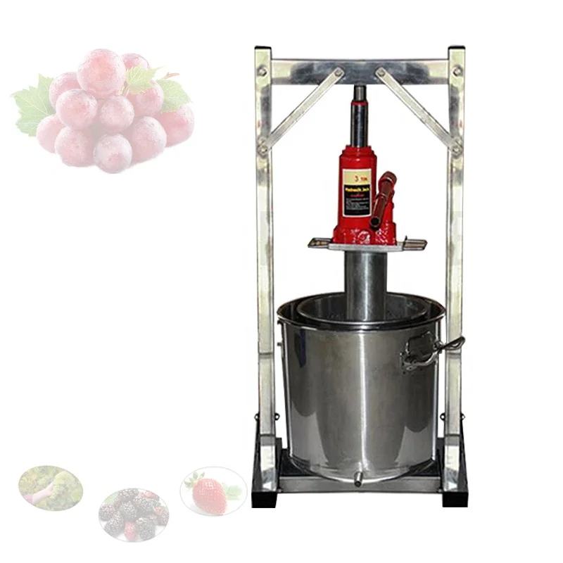 22L 36L Hydraulic Fruit Squeezer Stainless Steel Manual Juicer Small Honey Grape Blueberry Mulberry Presser Juicer
