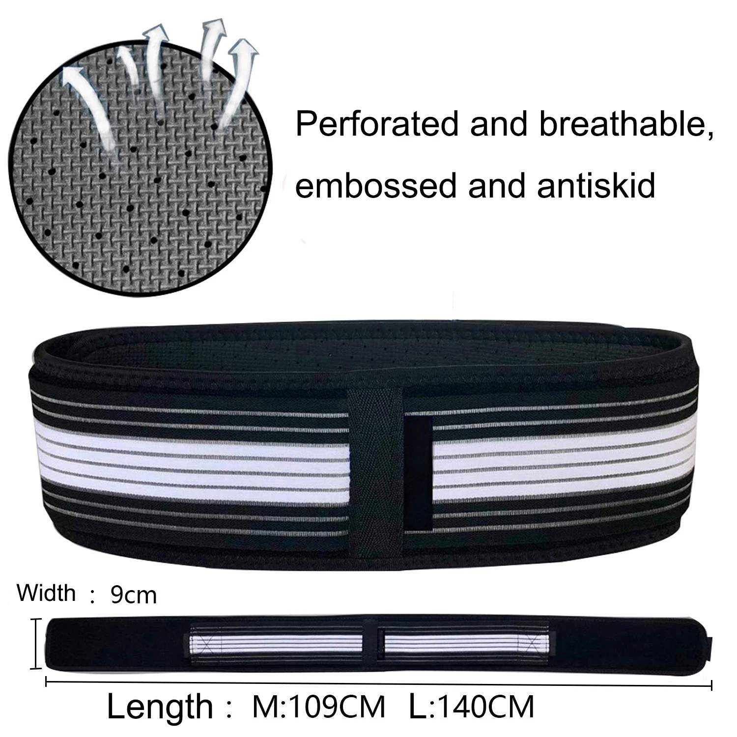 Unisex Neoprene Sacroiliac Si Joint Support Hip Belt Adjustable and Breathable Anti-Slip Pelvic Girdle for Adults