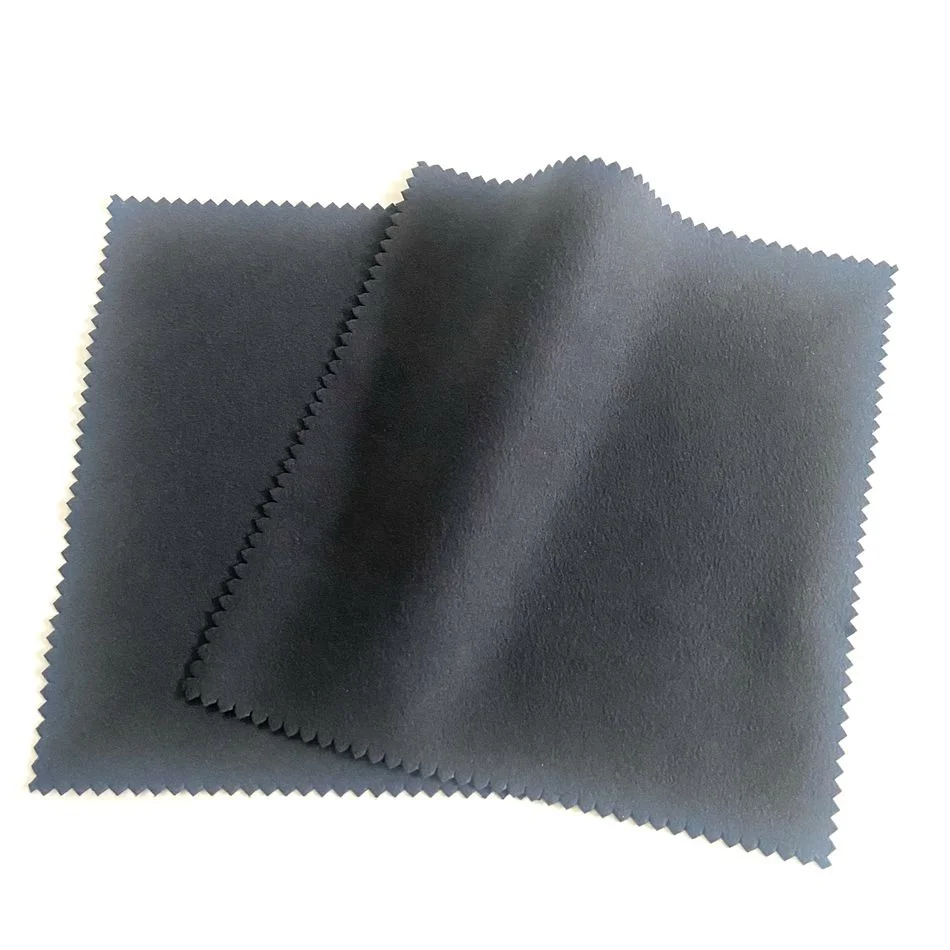 Custom logo print microfiber suede eyeglasses cleaning cloth