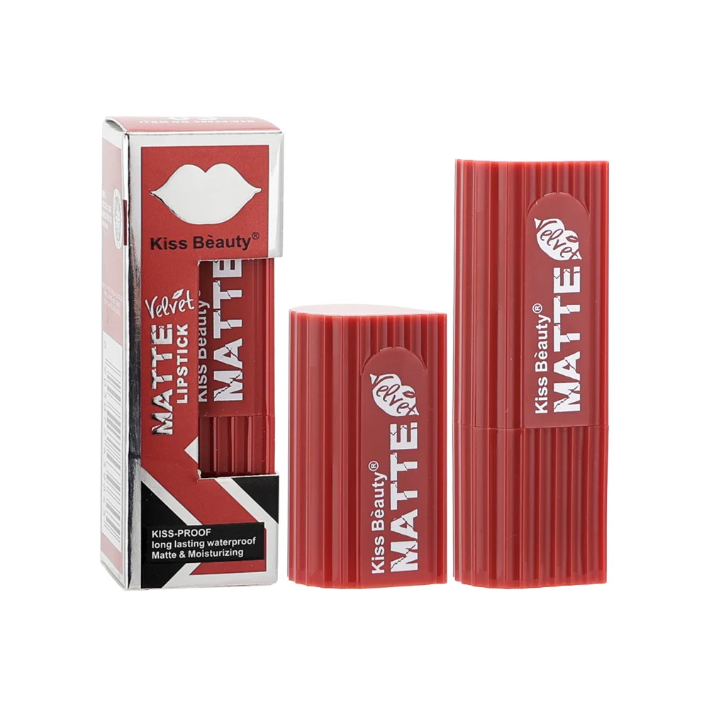 Long Lasting Waterproof Velvet Matte Lipsticks to customize Cosmetic lips Make Up Private Label Brand Logo Lipstick