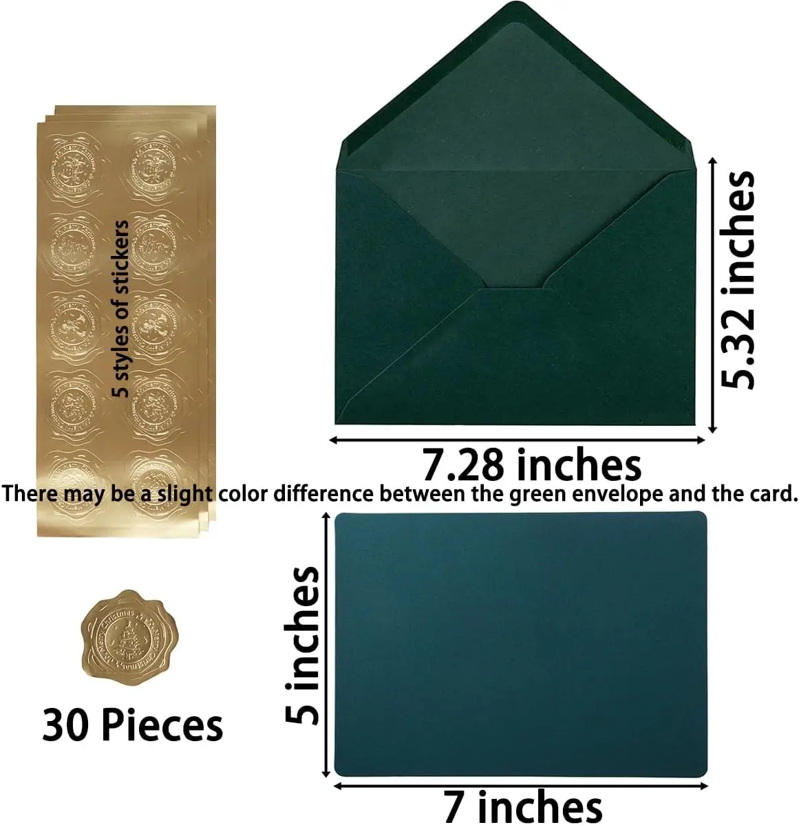 Colorful Envelopes and Blank Cards and 24 Pieces 5x7 Colorful Flat Cards for Weddings Invitations Birthday Baby Shower