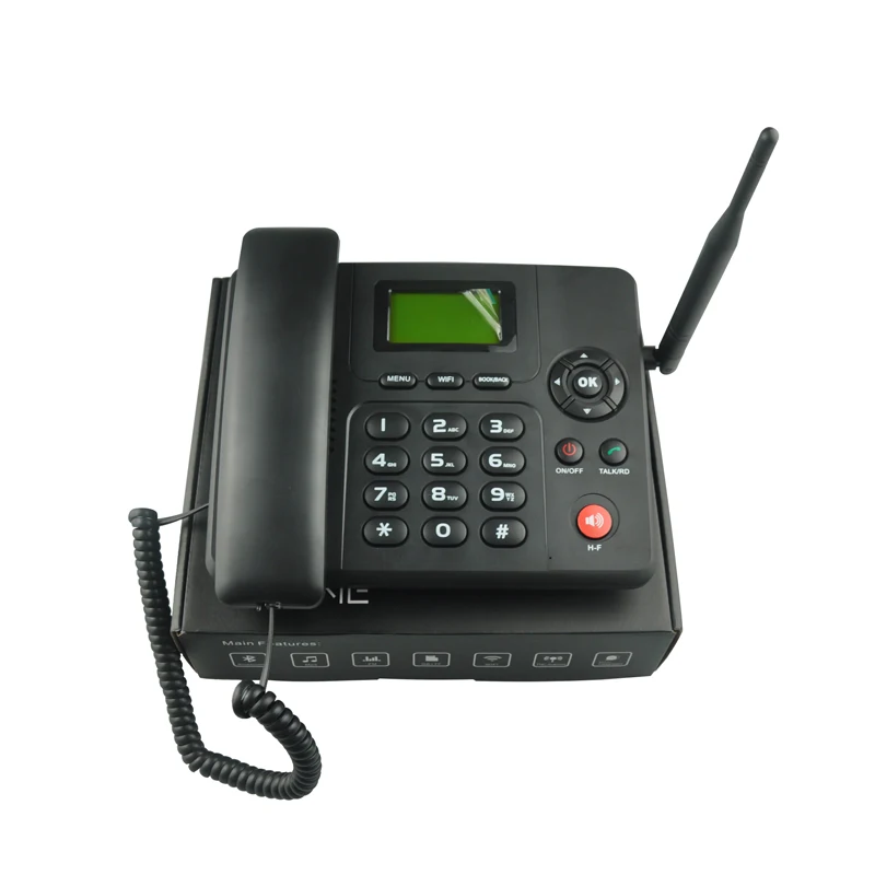
4G VOLTE LTE UMTS WCDMA GSM SIM card fixed wireless desk phone with WiFi hotspot 