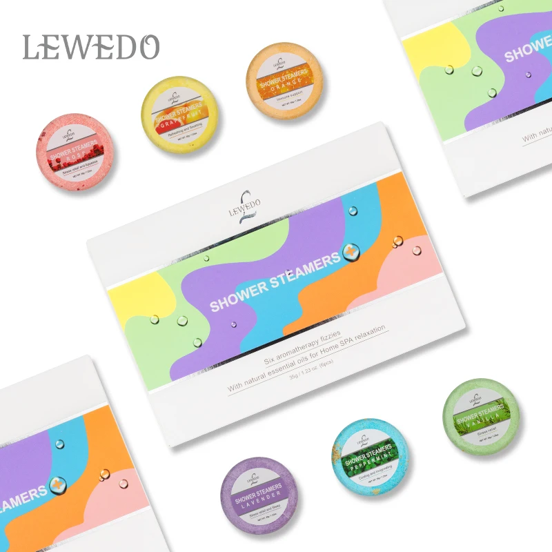 Private brand aromatherapy shower steamer professional bath bomb