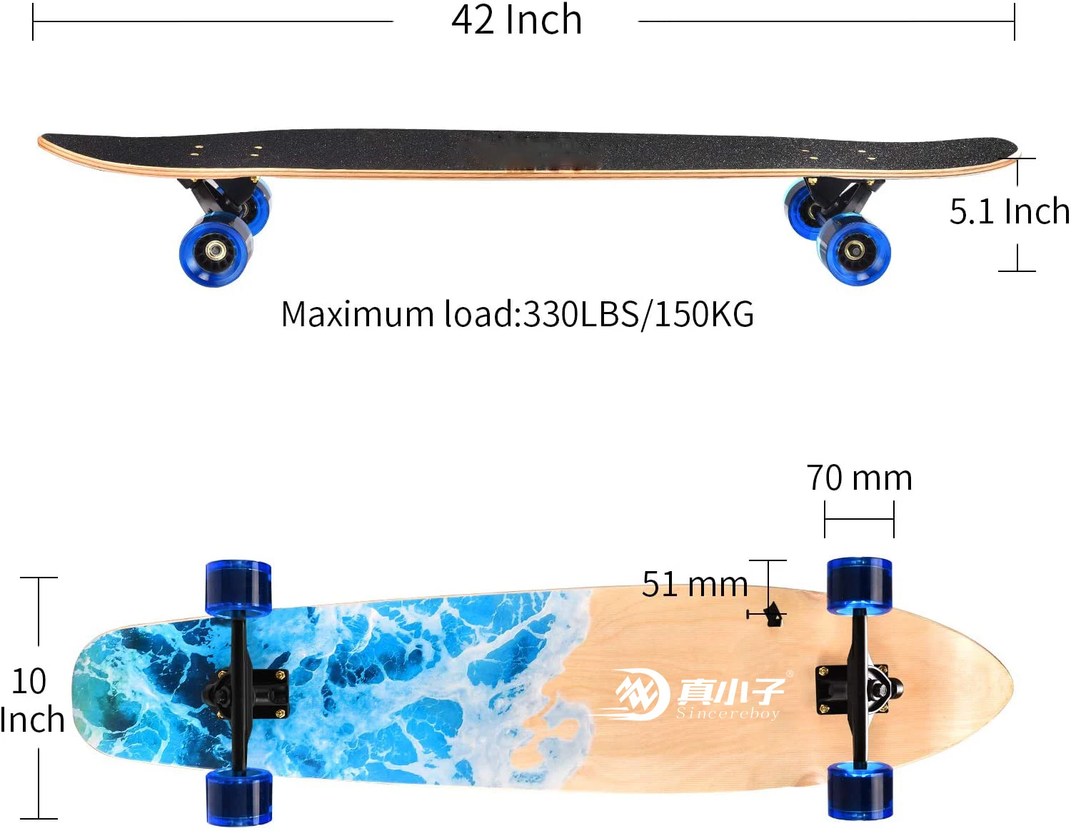 2024 Popular skateboard-longboard popular long board cruiser