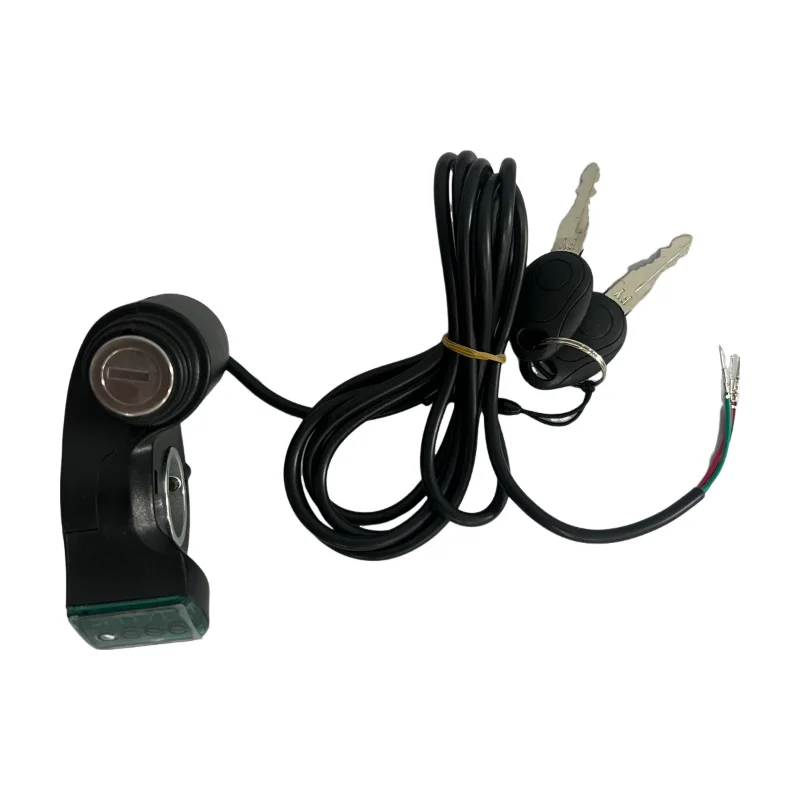 Electric scooter Throttle Digital Battery Voltage Display Switch Power with Key Lock scooter Battery Display Voltage Display
