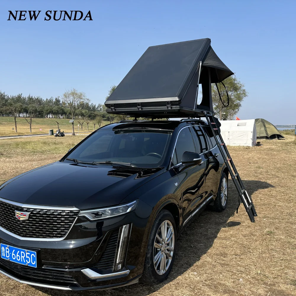 Easy To Carry Two-minute Quick Setup 12CM Super Thin Aluminum Triangle Car Rooftop Tent