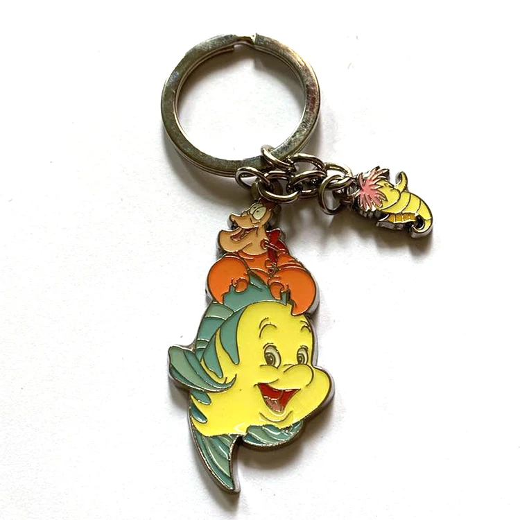 Custom Logo Zinc Alloy enamel  Metal Keychain