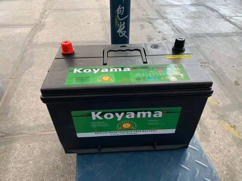 70 AH не требующий обслуживания 65D31L 12 Вольт автомобильный аккумулятор бестселлер в Дубае