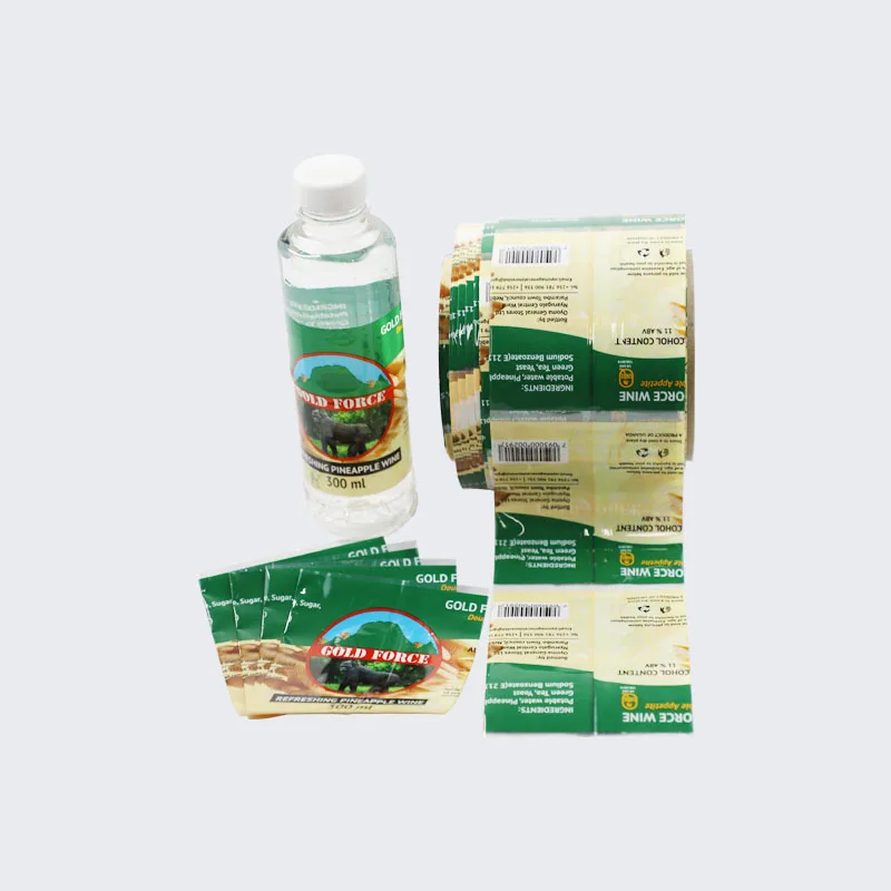 Custom printing bottled waterproof PVC heat shrink wrap label shrink sleeve labels for energy drink bottle