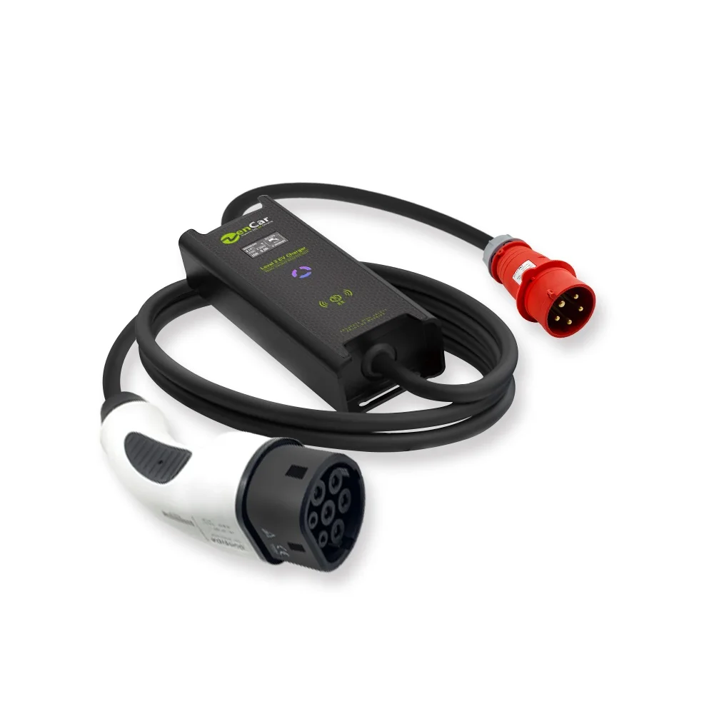 Zencar ev charger 11kw 16a EVSE mode 2 11 kw wallbox type 2 plug portable car charger 5 pins cee connector