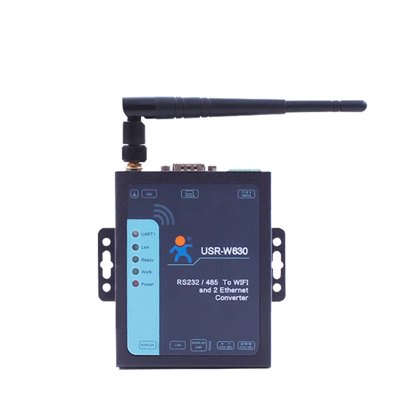 Serial RS485/RS232 Port to WiFi Ethernet Converter with modbus RTU to TCP USR-W630