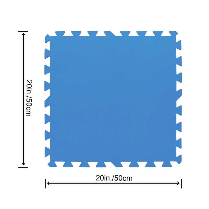 EVA Foam Interlocking Floor Mat Waterproof Sport Puzzle Protector Antiskid Polyethylene Grass Skin Pad for Swimming Pool Use