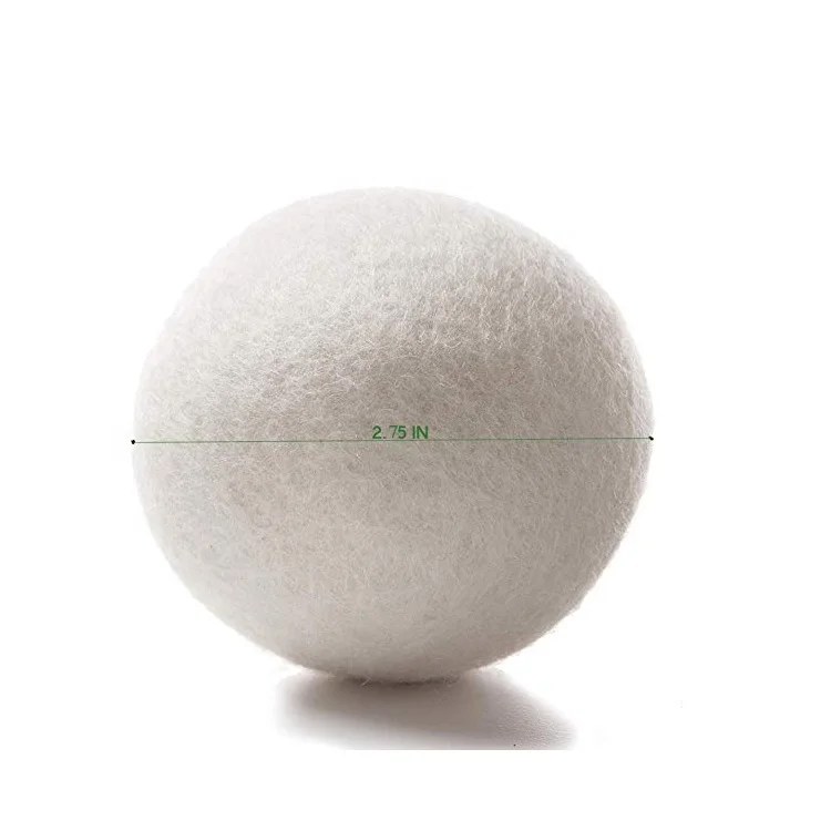 Customized 100% Organic New 7cm natural eco friendly Washing Machine Laundry Clean Ball  wool felt dryer balls