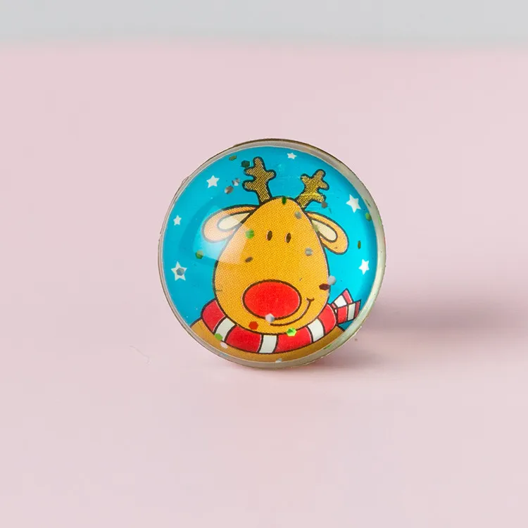 
Wholesale vanding machine kids toys hopping 32mm bouncy balls with paper card inside 