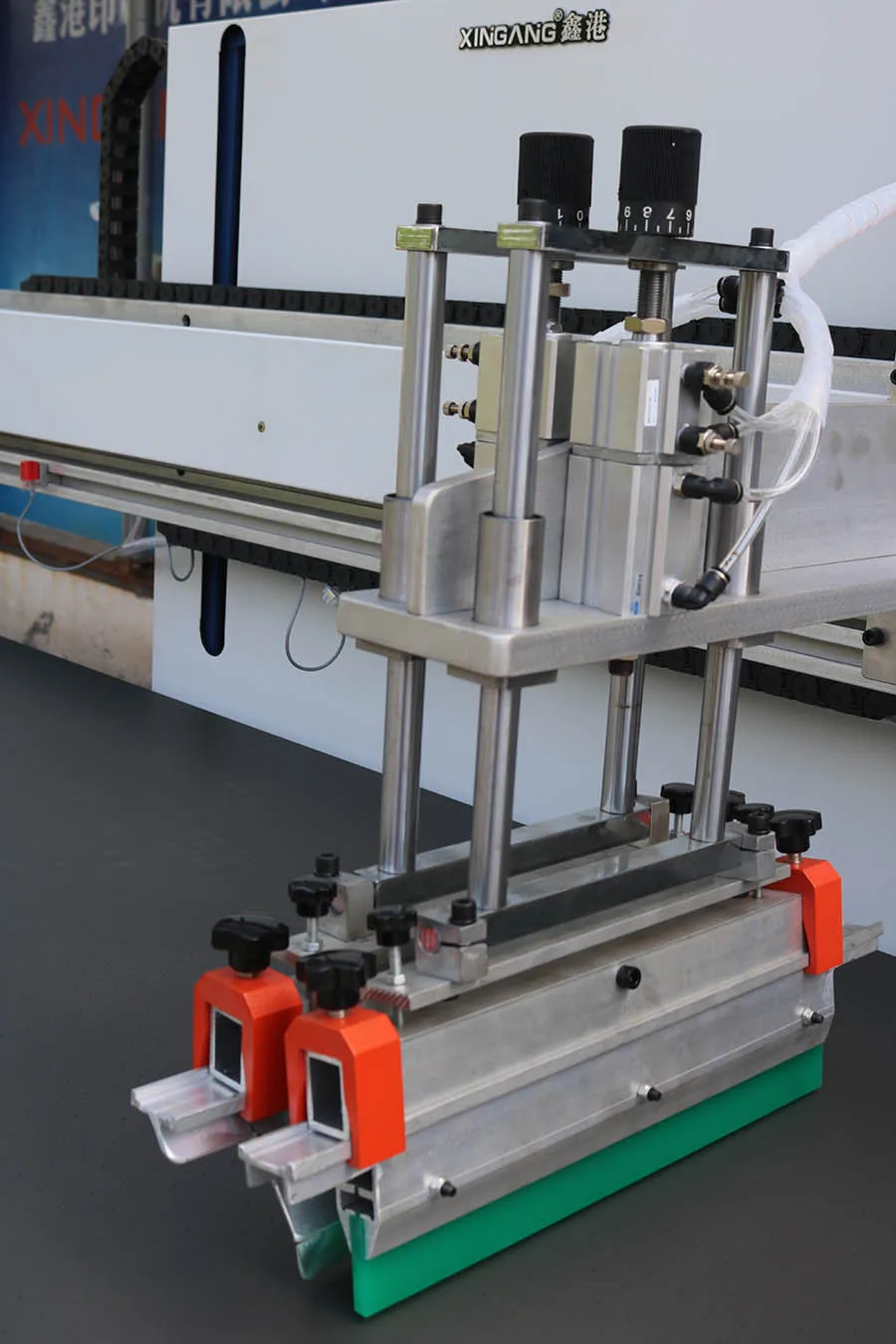 High precision electrical semi automatic glass stencil printing machine vertical flat screen printing machine