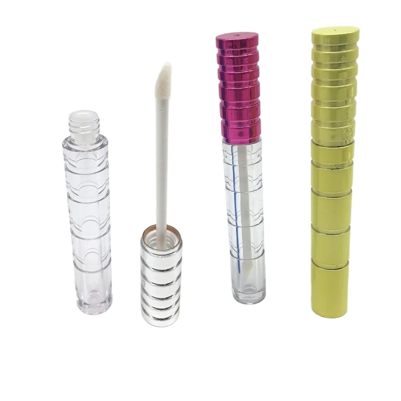 
empty lipgloss tube private label 4ml lip gloss G026 cosmetic packaging makeup container 