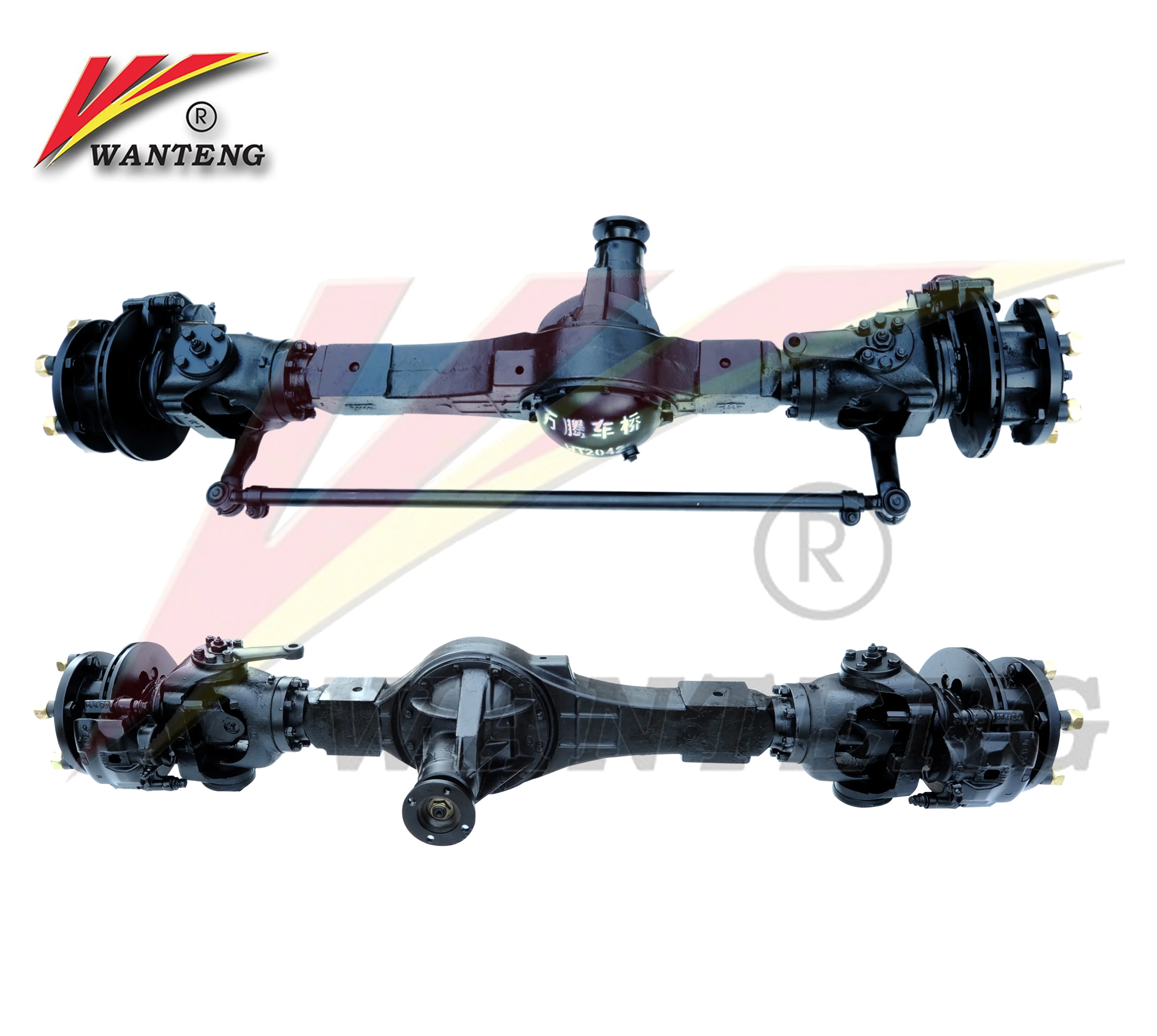 China Factory Trailer Spare Parts Square Agricultural Farm steerable axle 6t Trailer Axles