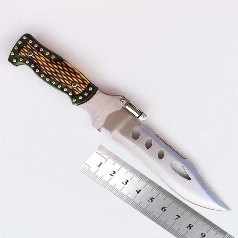 Free Sample High Hardness Hunting Knife Tactical Knives Outdoor Stainless Steel Fixed Blade Knife