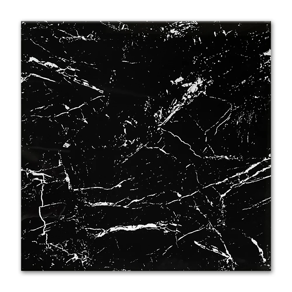 Foshan Shiny Porcelain Tiles 60x60 Ceramic Floor Black Gold Porcelain Tile