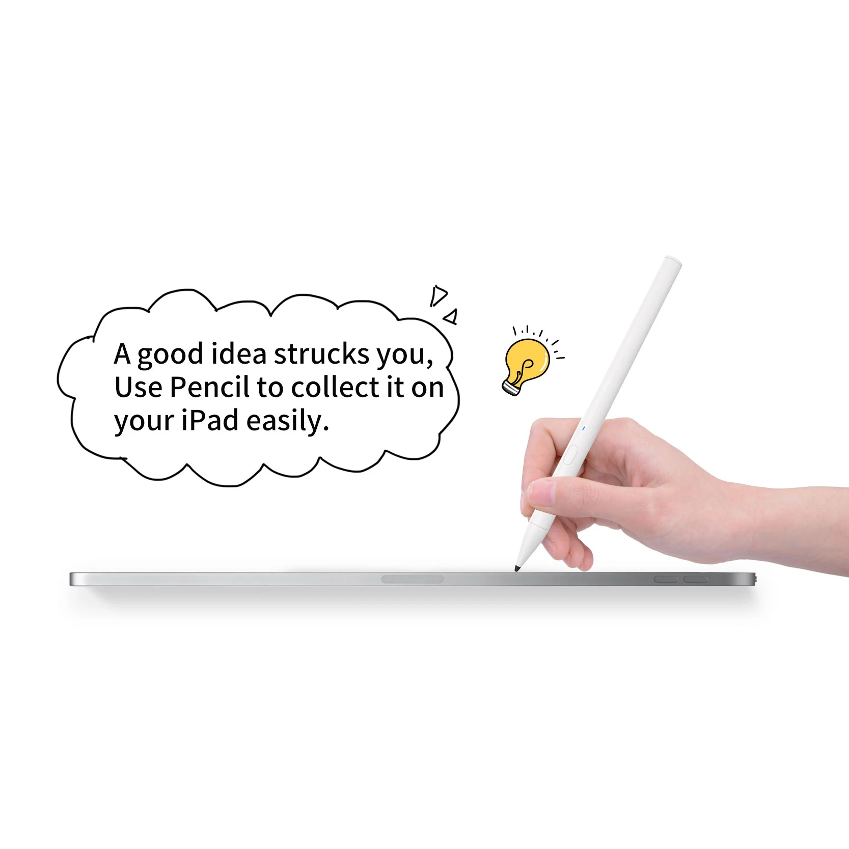 Стилус-карандаш penовальной формы для iPad перезаряжаемая ручка поддерживает 12 часов непрерывного использования и 365 дней в режиме