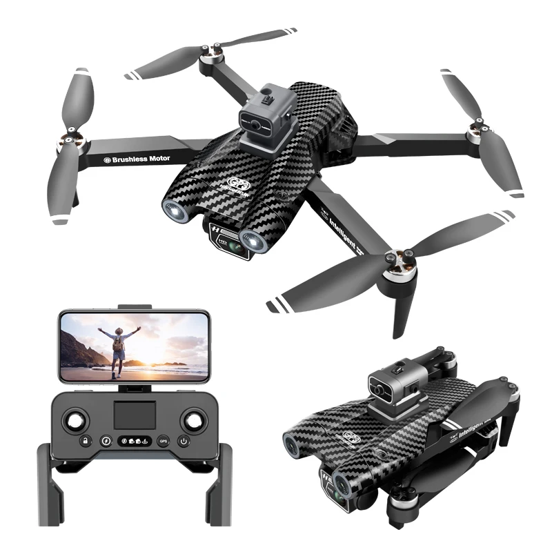 V2B Профессиональный 1080P GPS RC Drone 5G WIFI мини Квадрокоптер 360 препятствие пульт дистанционного управления бесщеточный двигатель пластик