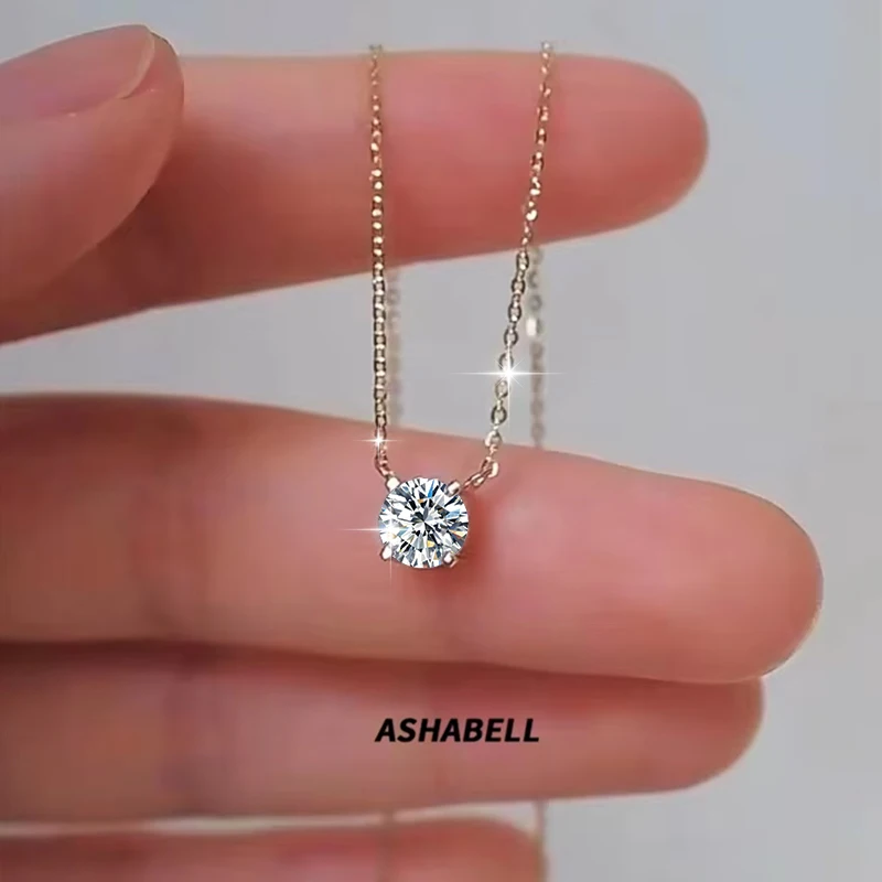 Manufacturer Delicate Necklace Solitaire Necklace Diamond Necklace Gold Sterling Silver New Elegant China 14K Silver Jewelry 925