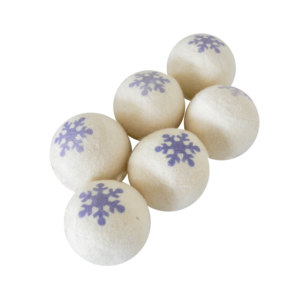 Trending Products Amazon Bestseller Dryer Balls Organic New 6 Pack New Zealand Sheep Wool Laundry Ball