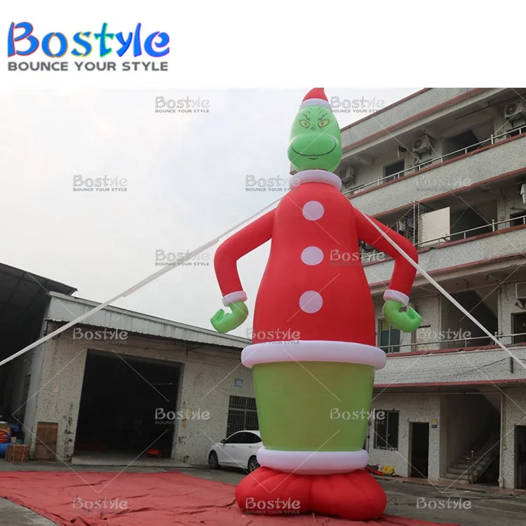 Customized size Xmas decoration christmas inflatable toys clown inflatable bounce house for sale