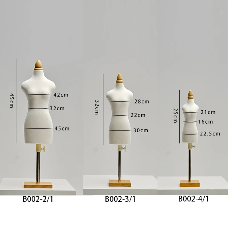 BS002 Cheap mannequins Adjustable stand female mini mannequin dress form
