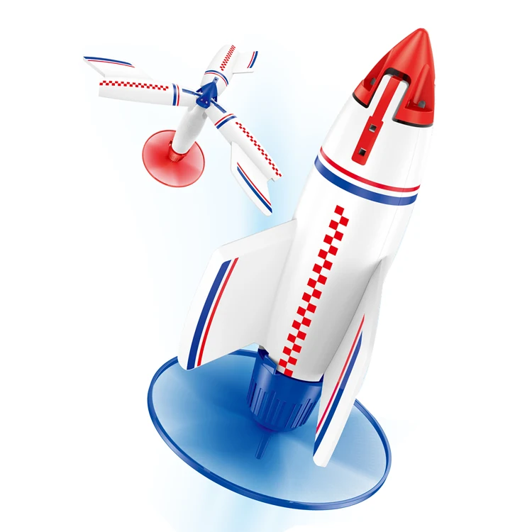 Age 8-12 Electric Rocket Launcher Flying Ufo Drone Motorized Air Rocket Foam Outdoor Toys For Kids