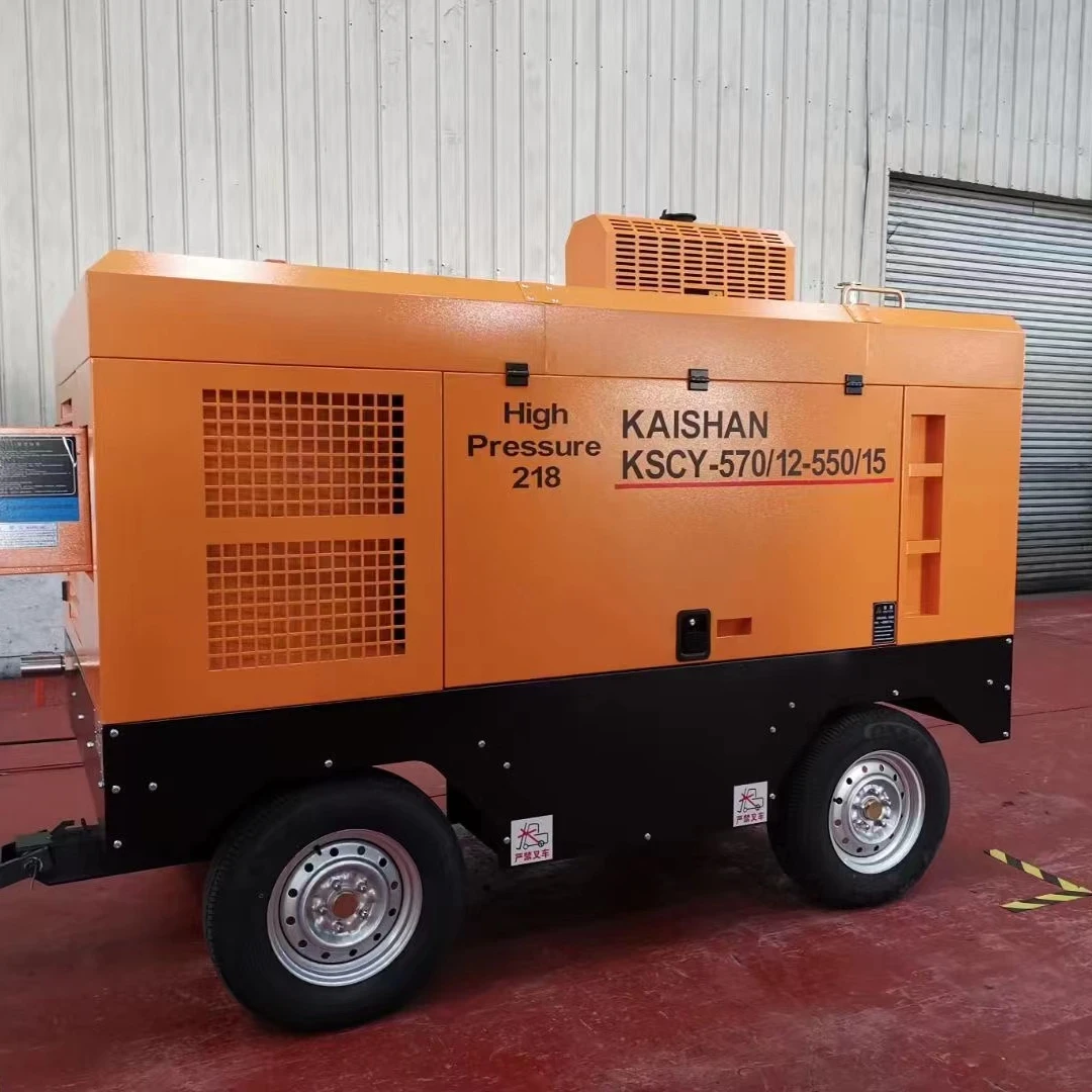 Hot sale  driven diesel portable screw air compressor