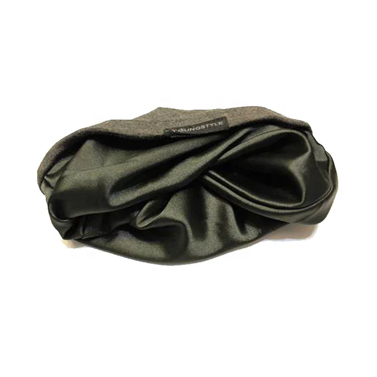 Custom sublimation beanie satin lined cap blank beanies spandex rayon hat slouchy beanie wholesale