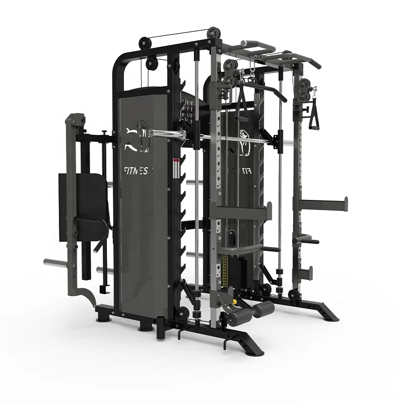 Squat Rack 3D Power Smith Machine Dual System Rack Smith Machine Home Gym GY-9000