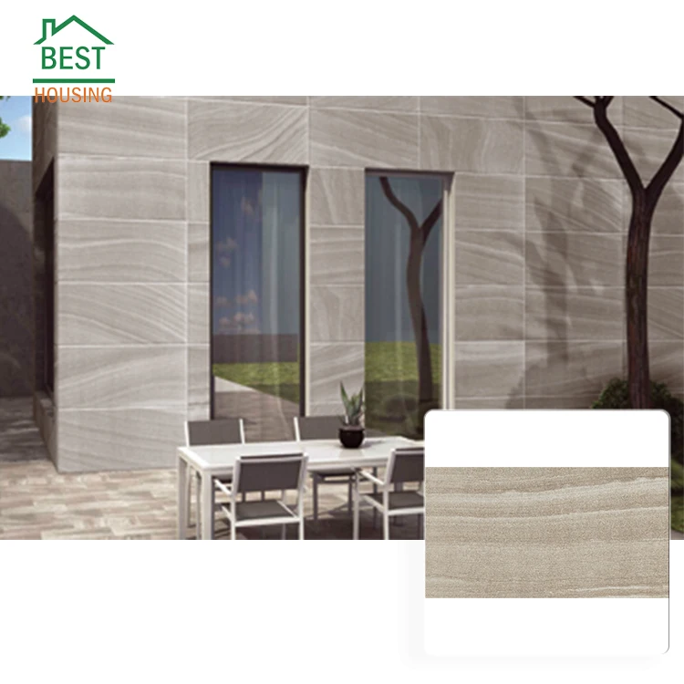 
Villa decoration design exterior ceramic wall tiles waterproof light flexible exterior wall cladding tile 