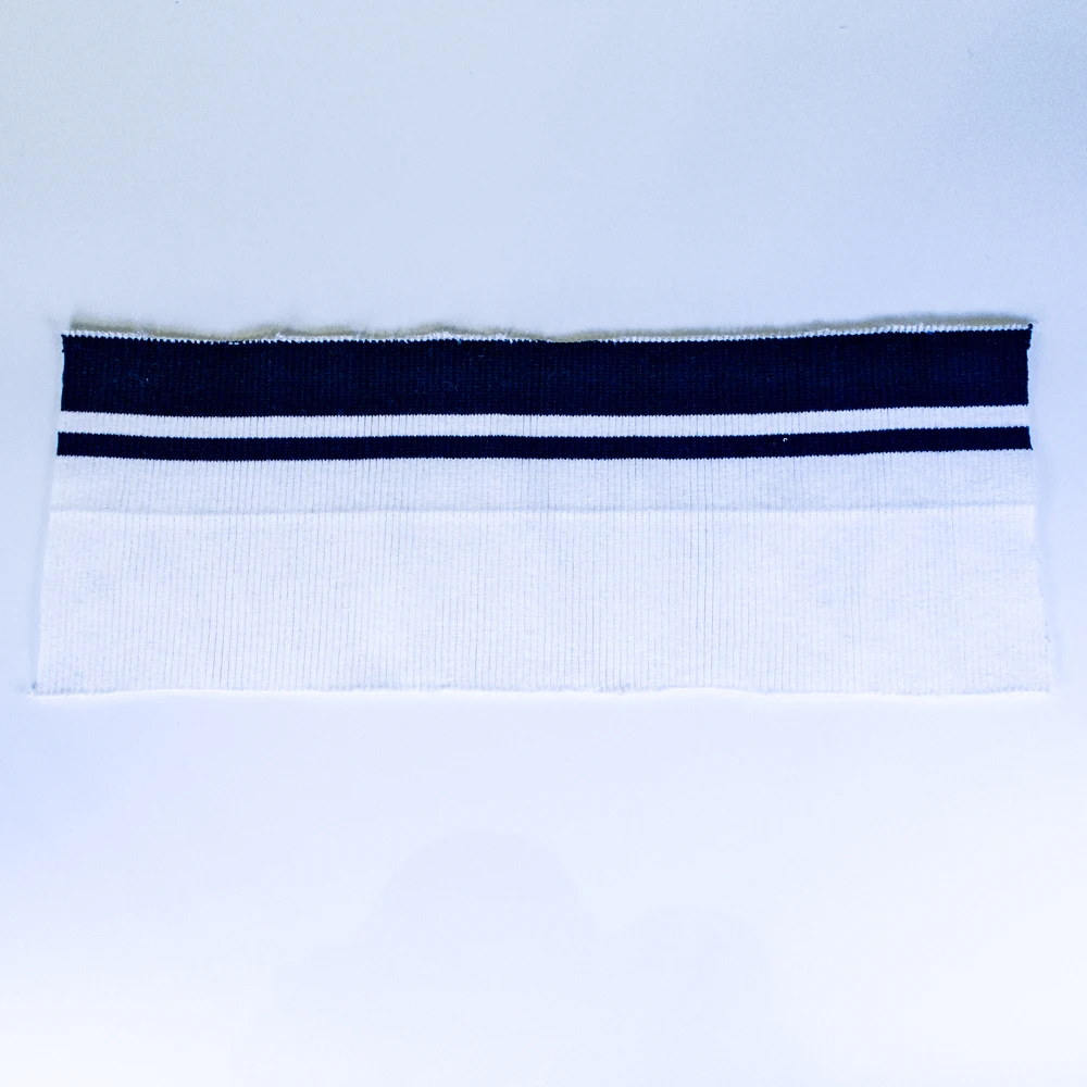 Manufacturers knitted thread collar cuff accessories T-shirt baseball uniform hem cuff rib fabric custom