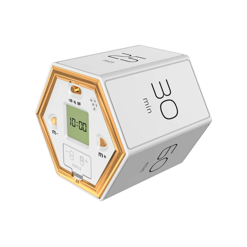 Promotion Multifunctional Time Management Timer Digital Magnetic Flip Desk Cube Timer Kitchen Count Gravity Timer