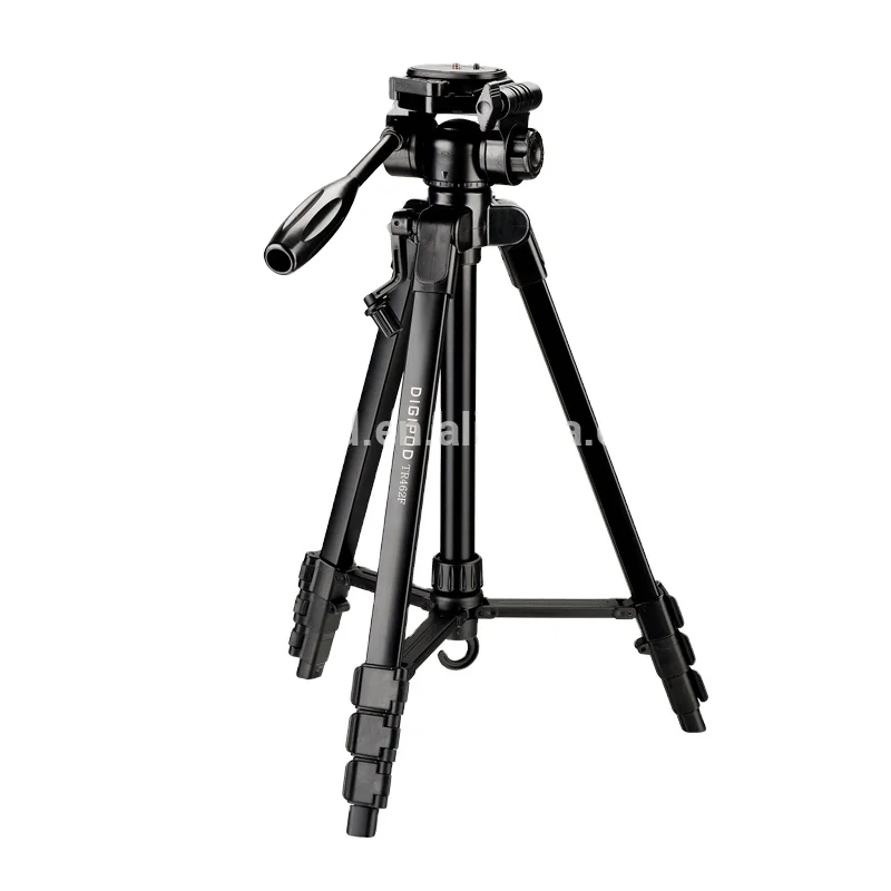 
DIGIPOD 4 Sections 57inch tripod Fashion Aluminum Stand Camera Accessories Tripod For Smartphone video 