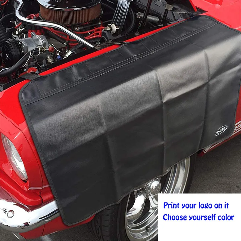 Custom Premium PU Magnetic Fender Cover With Hook