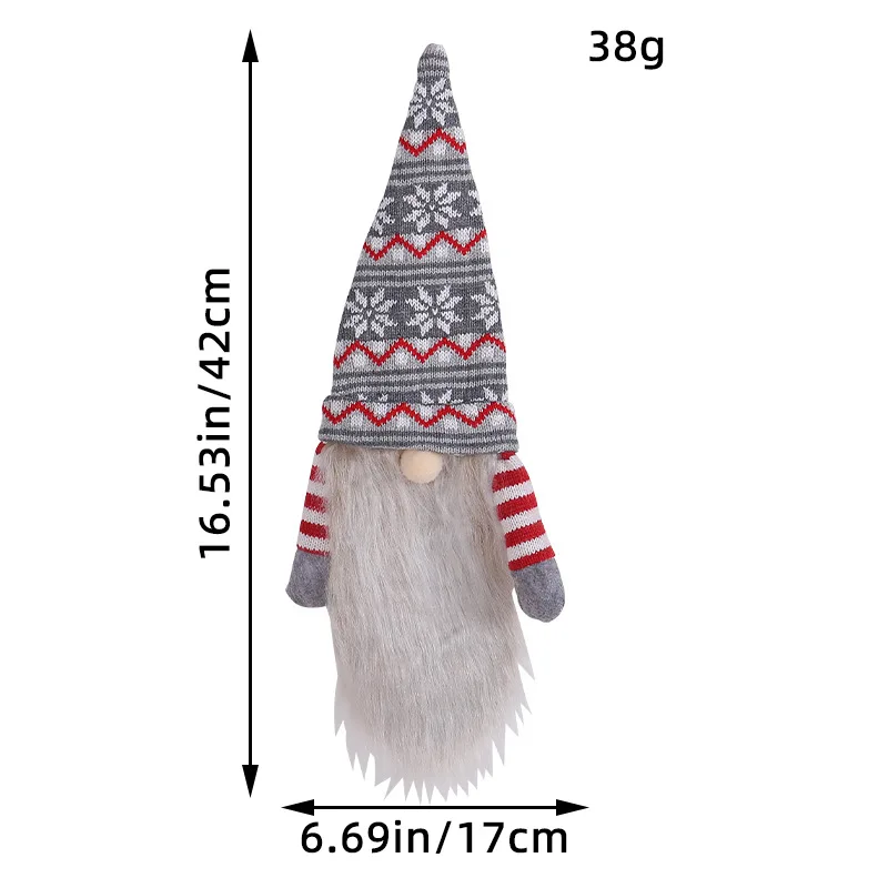 Christmas Gnome Faceless Doll Wine Bottle Cover Merry Christmas Decorations For Home Xmas Ornament New Year 2022 Navidad Gifts