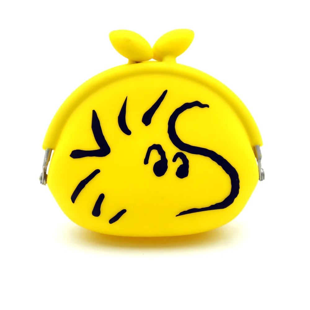Wholesale prints cute cartoon animal shape monederos mini wallet kids child gift silicone coin purse pouch bag