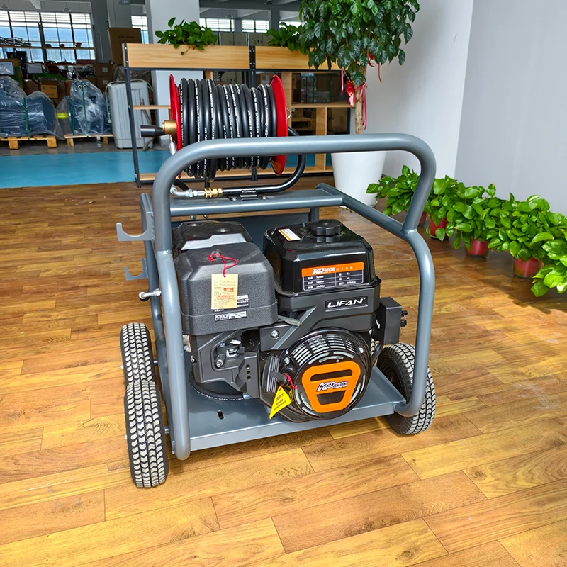 LC 170bar 30LPM High Pressure Washer Gasoline engine cleaning clogged sewer pipe professional dredging equipment