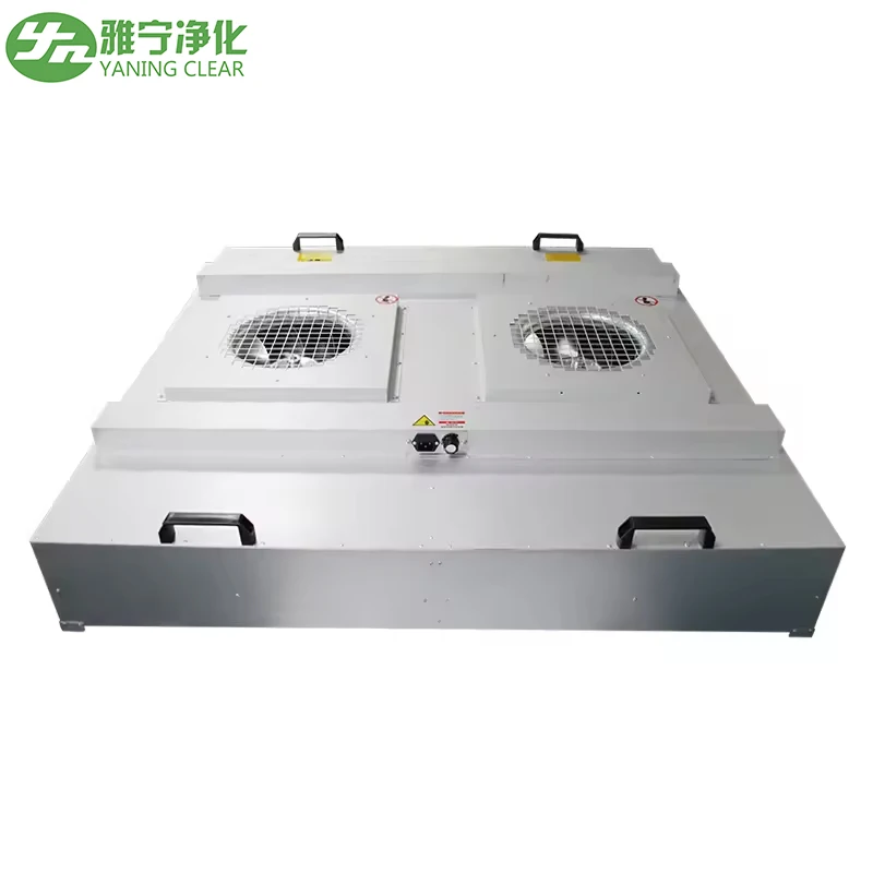 YANING 99.999% Laminar Flow Hood H14 Double Fan Hepa FFU Fan Filter Unit for Clean Room