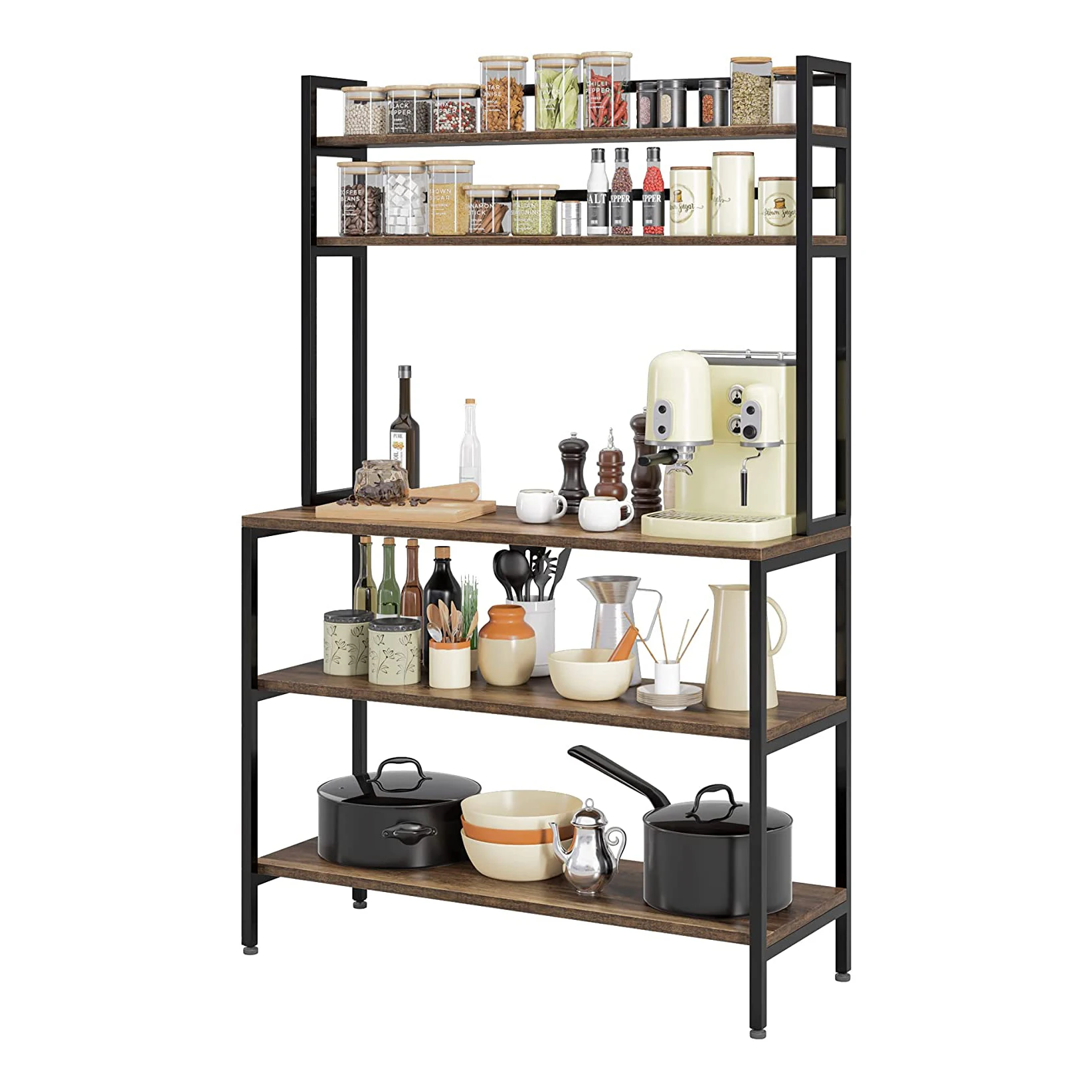 Кухонная мебель кухонная подставка для СВЧ хлебопечки стеллажи и полки 5 круглый Ланч-бокс кухонный стеллаж для хранения