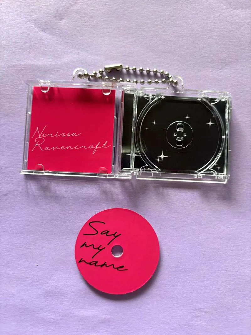 Wholesale custom NFC cd keychain, customize your own business card logo and company website link