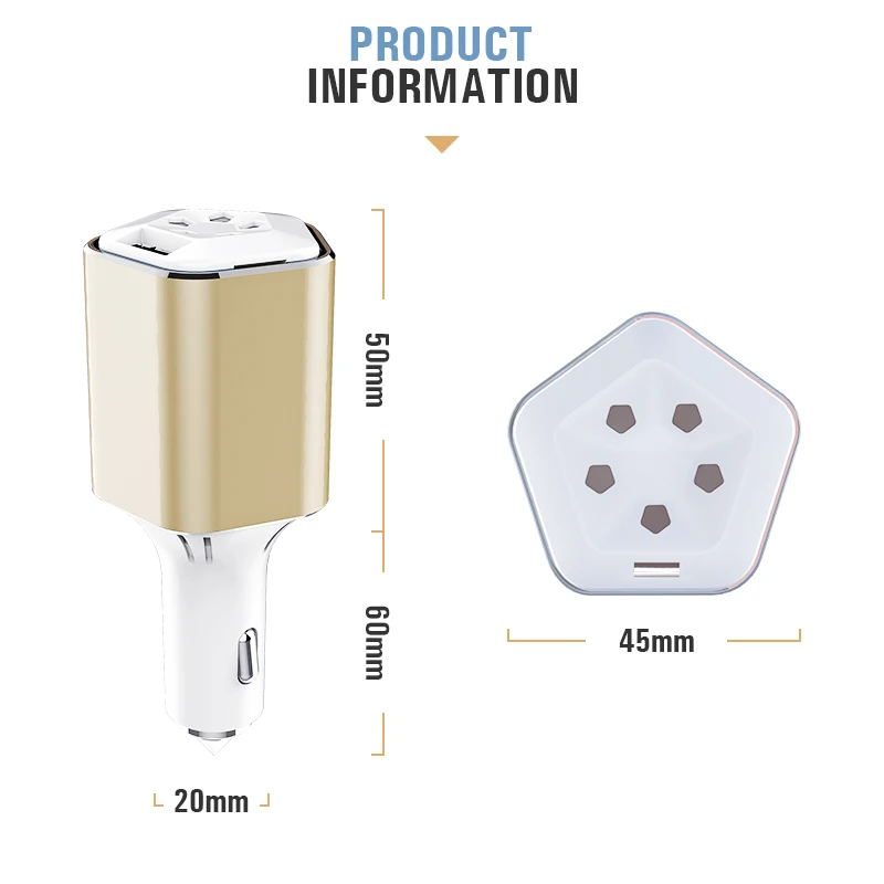 N ew material 86-3 Car Air Purifier Charger Car anion air purifier