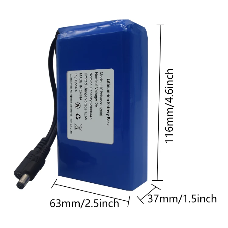 Batterie Lithium 12v 12AH Recargable Best Price  Battery 12V12000mAH Customized for Various Models