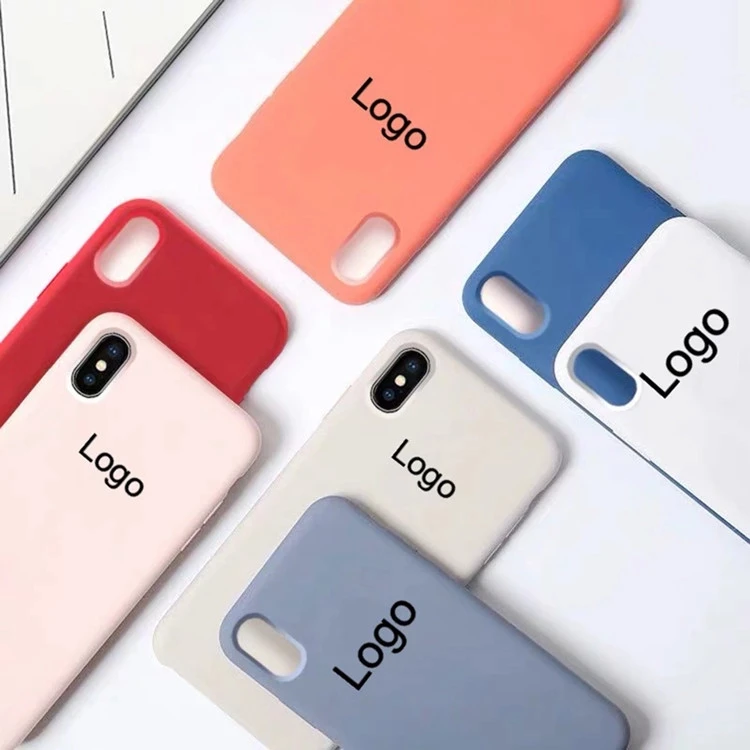  64 Colors Cases With Logo Microfiber Liner Back Silicone Cover Phone Case Forros For Iphone X Xs Xr 11 12 mini pro