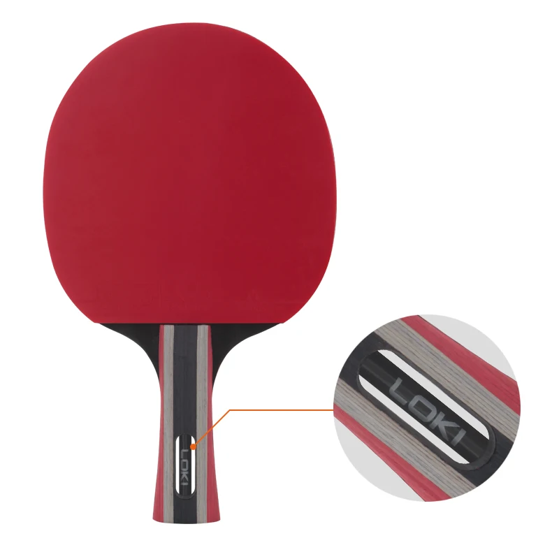 LOKI R3 Table Tennis Rackets Custom Pimples In Handle Professional Ping pong Racket