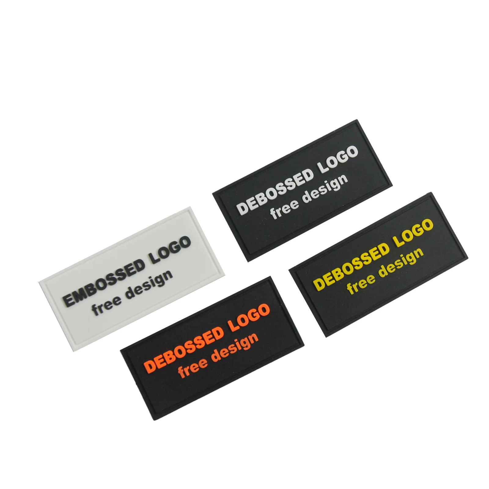 Customized 2d/3d Soft Rubber Pvc Morale Patches Tactical Badges Raised Rubber Soft Pvc Embossed Silicone logo Patches